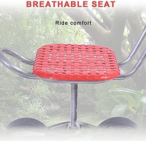 Portable Garden Stool Gardening Stool with Wheels Height Adjustable 25-35CmUsed for Painting Cleaning Car Repair and Other TasksCollector88