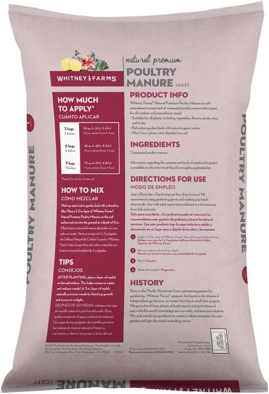 Whitney Farms Organic Soil Conditioner 8 sq. ft. 28.3 - Total Qty: 1