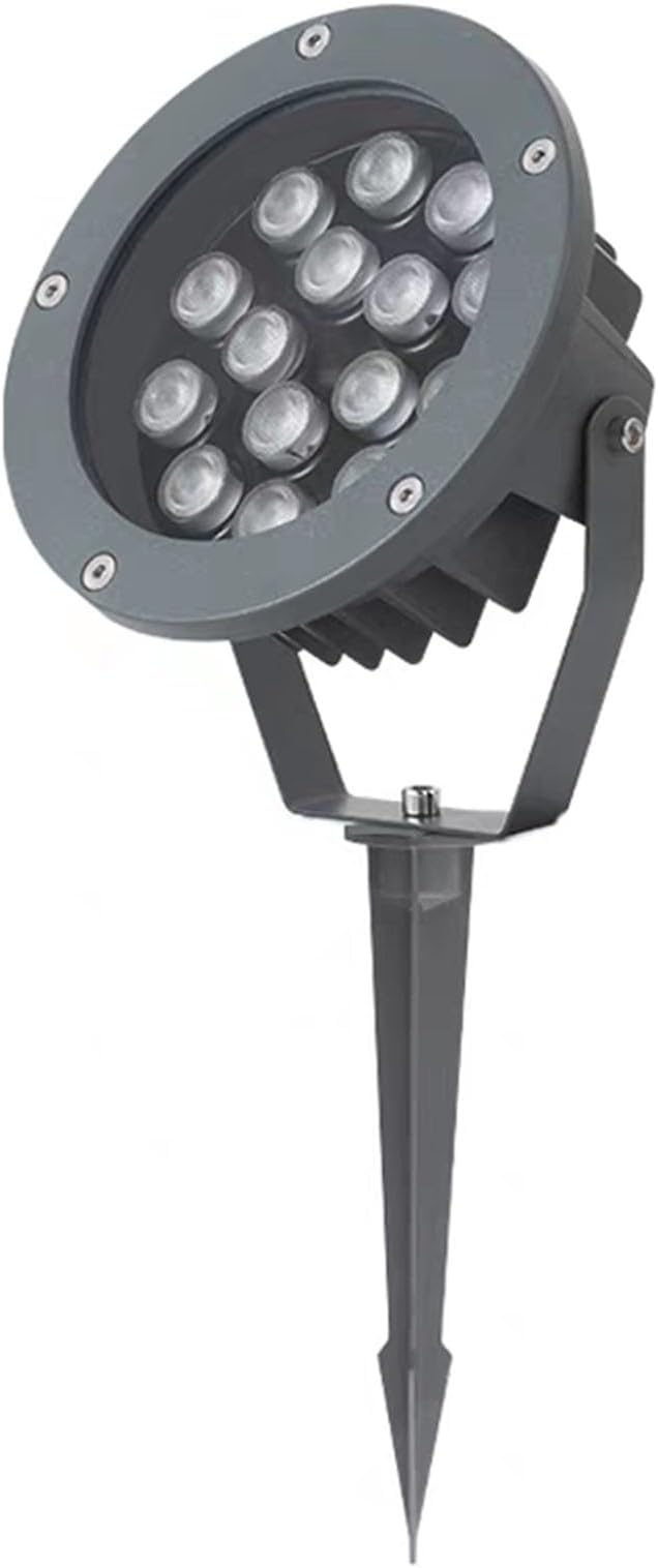Tree Spotlight LED Beam - Round IP65 Waterproof LED Flood Light 220V Outdoor Garden Lamp for Landscape Projection (Red 12W)