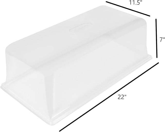 SUNPACK Sundome Plastic Humidity Dome Clear 7 (Pack of 5) - Ideal for Greenhouses or Indoor Growing Maintains Humidity for Healthy Seedling Growth