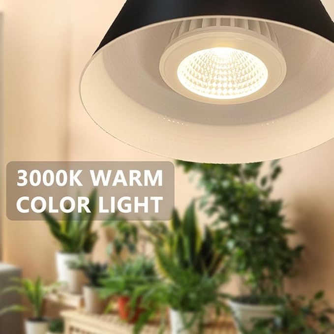 Hanging Grow Lights for Indoor Plants Full Spectrum with Timer and 15FT Power Cord 20W Pendant Plant Lights for Indoor Growing Large Tall Plant Garden Flowers Greenhouse.