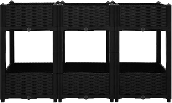 SKM Raised Bed Raised Bed 47.2x15.7x28 Polypropylene-6536