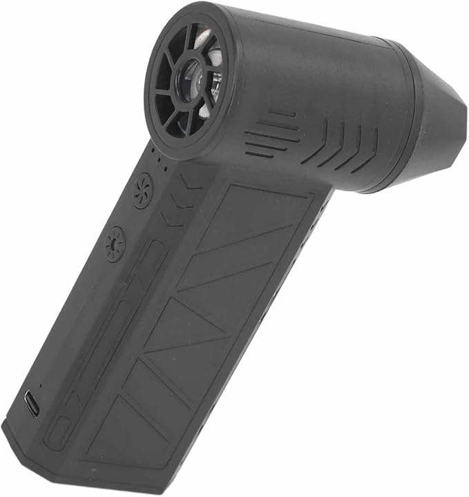 Dry Blower 2500mAh Electric Air Blower 4 Gears Adjustable Cordless for Pet Hair (Black)