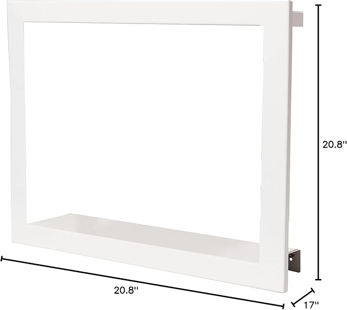 Modern Sprout Smart Growframe Wall Mounted LED Grow Light with Shelf -White