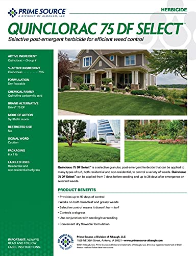 Quinclorac 75 Herbicide - 1 Pound (Drive 75 Quinstar) by