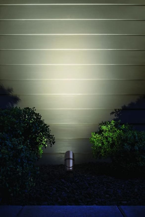 Kichler 16019CBR27 Transitional LED Landscape Accent from Landscape LED Collection in Brass Finish 6.00 inches