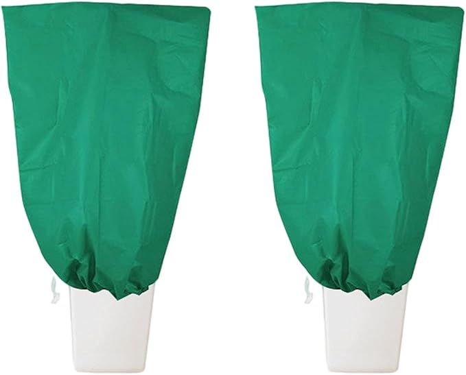 Strengthened Fabric Winter Barrier Protect Highlighting Slide Cord for Trees and Large Herbage 200x240cm White Cream Green Large Plant Security Protect