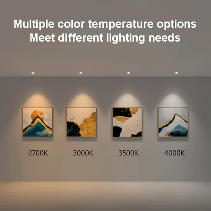 Led Spotlight Square Flush Mount Downlight2 * 7w 95ra Accent Spotlamp AlumiExpression artistique m Housing Directio l Spotlights for Gallery Living Room Corridor
