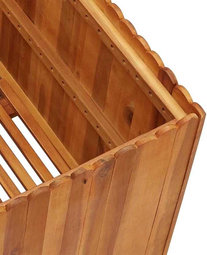 Garden Raised Bed Raised Flower Bed Horse Trough planters Patio planters Standing Planter Suitable for Orchard Corridor Courtyard Nursery 39.4x39.4x19.7 Solid Acacia Wood