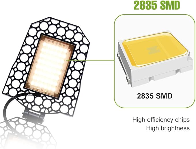 2PCS 250W LED Plant Light E27/ E26 Sunlight 100-277V Full Spectrum Seeds Adjustable Panels Lamp 110V Greenhouse Tent Hydroponic Planting Box UV/IR Indoors Vegetable Flowers Fruits Fill Light