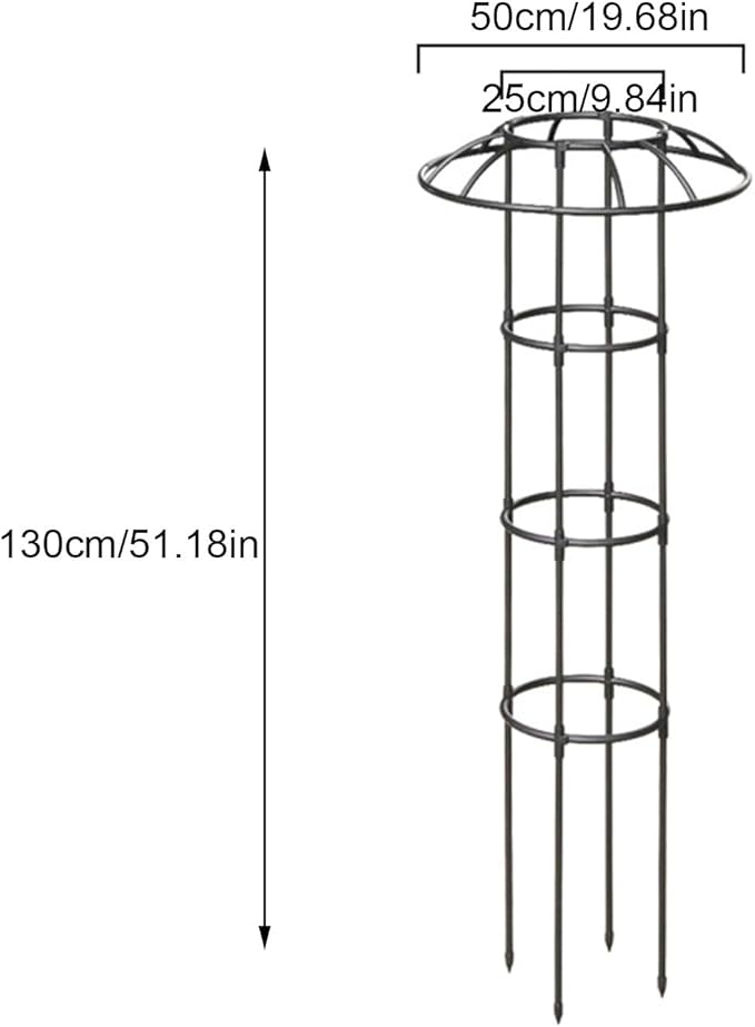 Garden Trellis | Vertical Decorative Climbing Plants Support - Support Cage Umbrella Trellis | for Vine Rose Clematis Vegetable Dragon Fruit Cucumber Hydrangeas Jasmine