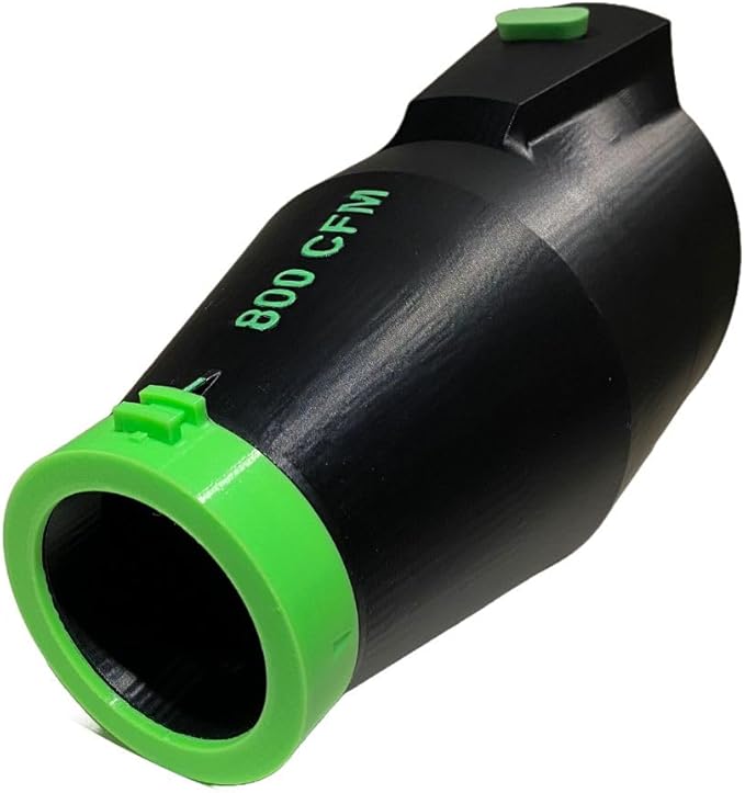 ArloCatcher Car Drying Nozzle for Greenworks Leaf Blower - Durable ABS Body with Soft TPU Tip - Compatible with Greenworks 80V 800 (BLB479)/750 CFM 60V 780/660 CFM Leaf Blowers