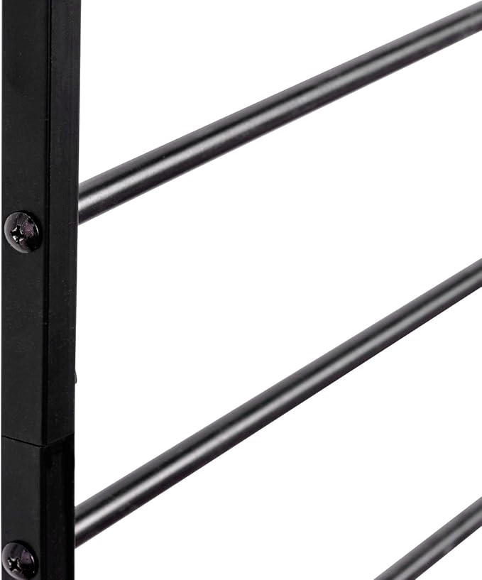 MyGift 4 Ft Tall Trellis Black Metal Wall Mounted Garden Trellis for Climbing Plants Outdoor/Indoor Large Wall Support Frame for Hanging Planters