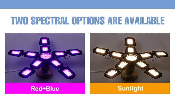 4PCS 400W LED Adjustable Grow Lamp 2835 Diodes Full Spectrum Planting for Seedling Veg Bloom Growth Natrual Sunlight Light E26/E27for All-Stage Seed Grow Light Flower Blooming Cabinet Lighting