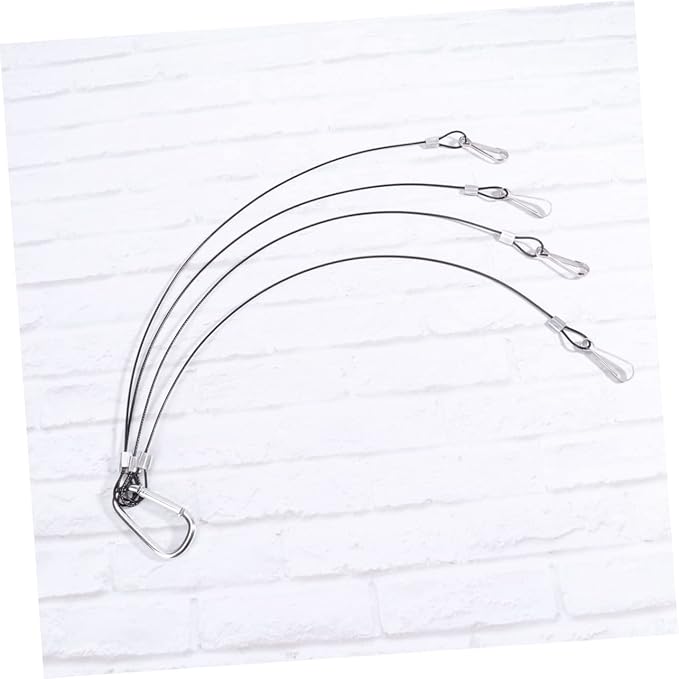 Grow Light Hanging Rope 4pcs Plant Hooks Hydroponics Hanging Kit Thick Wire Kit