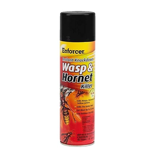 Enforcer Instant Knockdown Wasp and Hornet Killer Spray - 16oz (Case of 12) EWHIK16 - Kills with Residual Action as Wasps and Hornets Ruturn to Nest