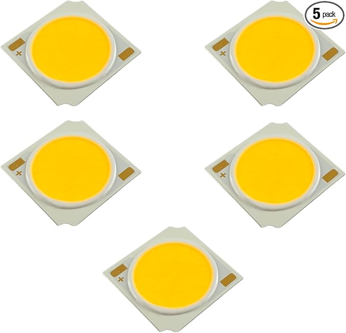 5X Pack CLU039-1210C8-403M2R1 4000K 80CRI COB LED Chip Module 155.7W max. High Current 1200-3500mA 19x19mm. Projector Spotlight Horticultural Grow Light. Replacement for Cree CXB1830  CXB1820