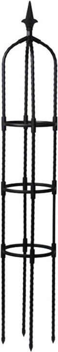 Garden Obelisk Metal Garden Trellises 4.3Ft Tall Obelisks for Climbing Plants Flower Plant Climbing Frame for Flowers Vegetable Fruits Vines Plant Cages Supports