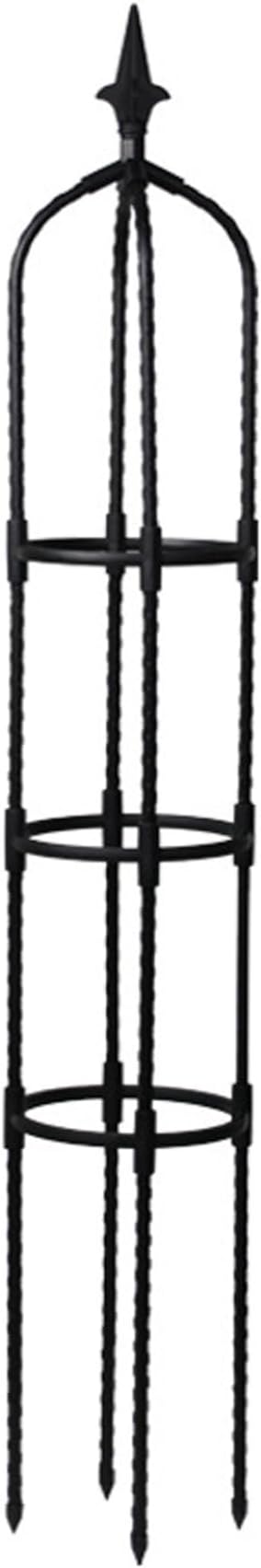 Garden Obelisk Metal Garden Trellises 4.3Ft Tall Obelisks for Climbing Plants Flower Plant Climbing Frame for Flowers Vegetable Fruits Vines Plant Cages Supports
