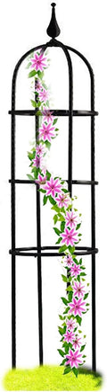 Garden Obelisk Trellis for Climbing Plants Outdoor 47.32429.535.5 H Metal Trellis with Anti-Rust Coated Garden Trellis for Potted Climbing Flowers Vegetable Vine Indoor Outdoor ( Size : 8/20cm D