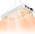 1200W Natural Sunlight Full Spectrum Dimmable Grow Light with Long-Lifespan Diodes for Indoor Plants Seed GerminationHydroponic Sunlight-Replicating Lights for Fill Lighting With Multi-Position Hooks