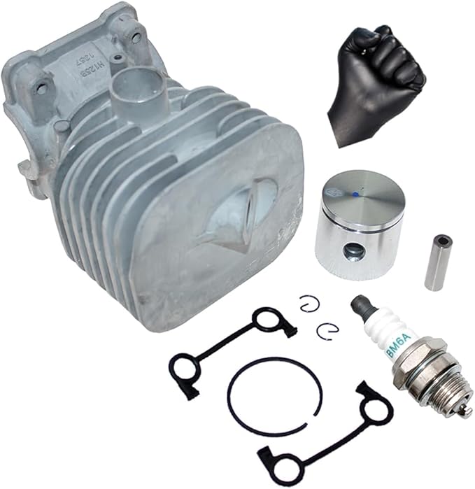 Cylinder Piston Kits for Husqvarna 125B 125BX 125BVX Jonsered B2126 BV2126 RedMax HB280 HB281 Poulan HB280 HB281 Craftsman 358794810 358794811 Blower PN 587597301 529900601 545132601