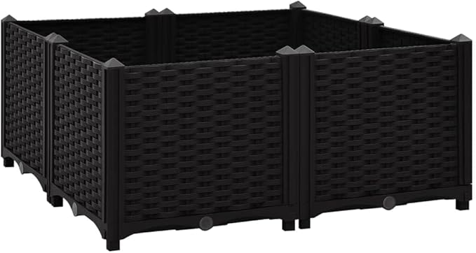 Raised Bed PlanterGarden BedGalvanized Raised Garden BedPlanter Raised bedsGalvanized Planter31.5x31.5x15 Polypropylene