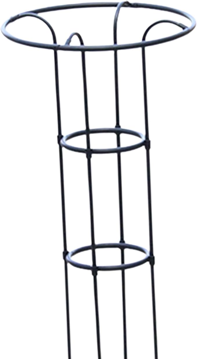 Plant Climbing Support Trellis Garden Trellis Metal Plant Trellis Tomato Cage for Climbing PlantsVegetables Flowers Roses Black 100 cm