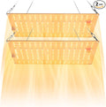2PCS 400W Grow Lamp True Sunlight Full Spectrum Dimmable Grow Light with Heat-Resistant Diodes for Indoor Plants Germination Veg/Bloom Hydroponic Sun-Replicating Lights for Fill Lighting with Hooks