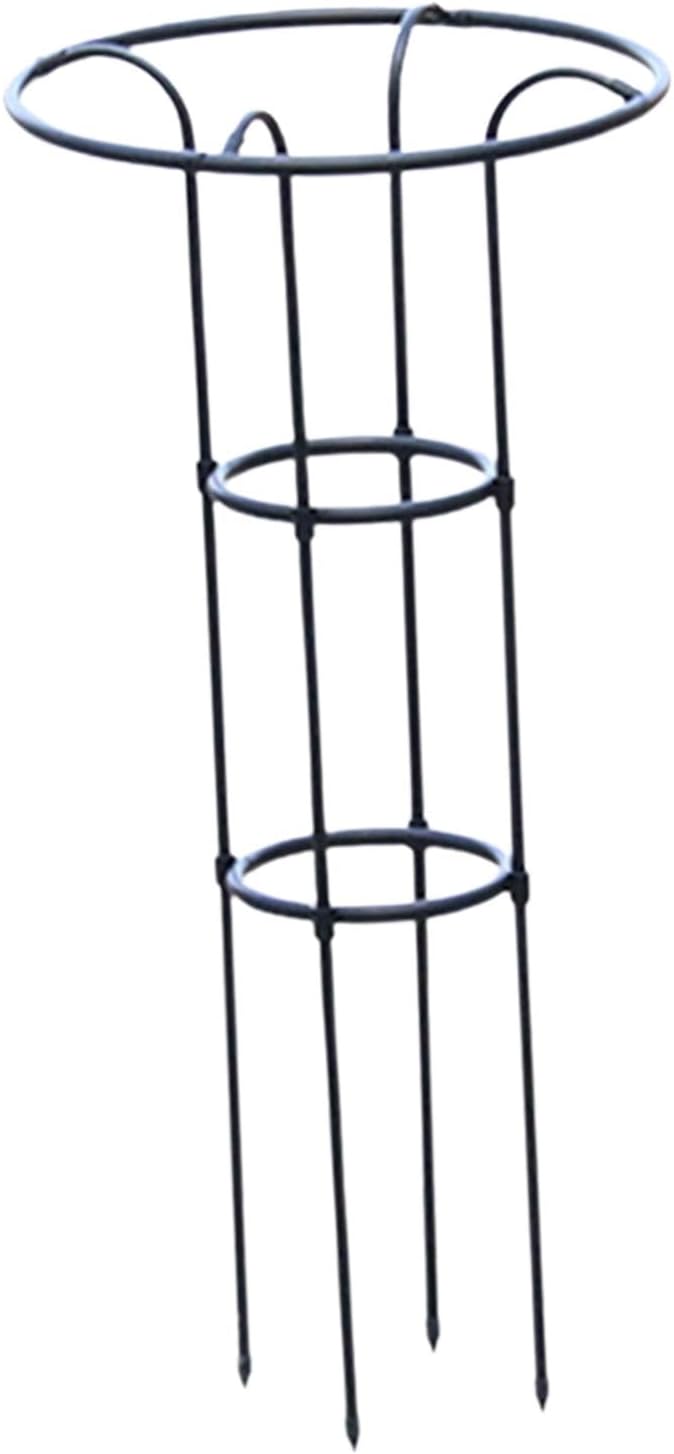 Plant Climbing Support Trellis Garden Trellis Metal Plant Trellis Tomato Cage for Climbing PlantsVegetables Flowers Roses Black 100 cm