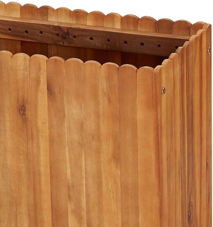 Raised Garden Bed 59 x 11.8 x 19.6 Solid Acacia Wood Outdoor Planter Box Elevated Planter for Flower Beds Vegetable Garden Patio Garden