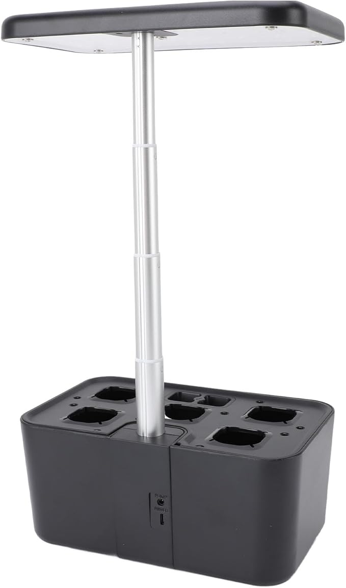 Hydroponic Indoor Garden Kit Smart Automated System with LED Grow Lights Space Saving Compact Design for Easy Home Herb and Vegetable Growing