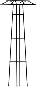 Garden Trellis for Climbing Plants Umbrella Shaped Ventilated Plant Trellis Plastic Wrapping UV Protection Metal for Potted Plant Long 57in| Cages Supports