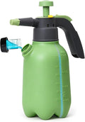 T4U Pump Sprayer 1/2 Gallon PP Hand Pump Pressure Sprayer for Home Garden Plant Care and Household Cleaning with Built-in Measuring Cup &amp Adjustable Nozzle Suitable for Fertilizers &amp Common