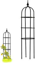 Garden Obelisk Trellis for Climbing Plants Outdoor Metal Trellis with Anti-Rust Coated Garden Trellis for Potted Plants Indoor Plant Support for Vegetables Vines 47.32429.535.5 H ( Size : 6/15