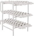 Hydroponics Growing SystemHydroponics System 3 Layer 108 Holes PVC Pipe Hydroponic Kit for Planting Lettuce Outdoor Garden Hydroponics Growing System Tower GYL24824