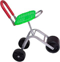 Gardening Seat with WheelsRolling Stool 36-48Cm Adjustable Height Portable Storagefor Lawn Yard Patio HomeGreen