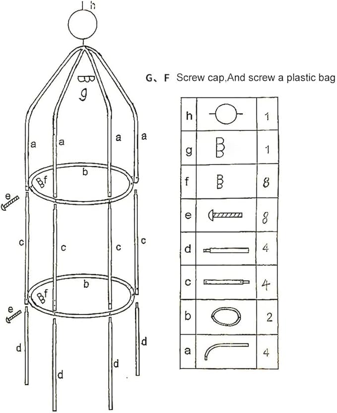 Garden Trellis for Climbing Outdoor Plants Obelisk Trellises Garden Tower 6.3 Feet Tall Bronze
