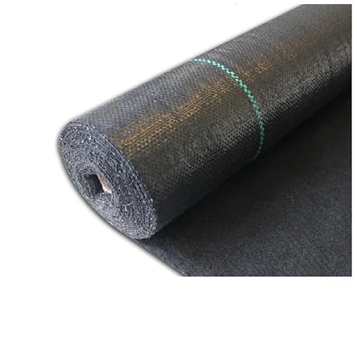 Heavy-Duty Woven Weed Barrier Fabric - 4ft x 100ft - Double Layer Design - Ground Cover for Garden Beds and Landscaping