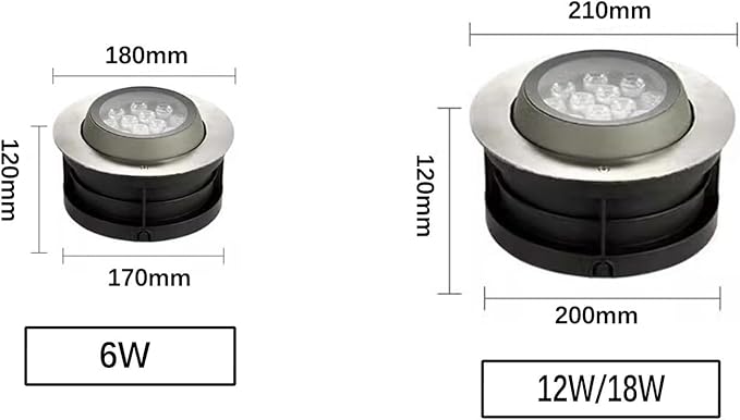LED Landscape Lamp AC 24V Adjustable Angle Outdoor Buried Lights IP67 Waterproof Easy Installation Decorative Spotlight