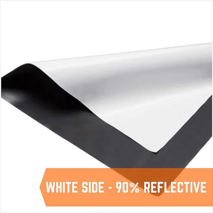 Farm Plastic Supply - Black &amp White Greenhouse Plastic Sheeting - 6 mil - (10' x 75') - 90% Reflective Green House Covering Film for Farming Gardening Agriculture