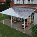 Polycarbonate Roofing Sheets 2x23ft Clear Acrylic Panels for Greenhouse UV Protection Outdoor Awning Rainproof Roof Cladding Easy to Cut Glass Replacement