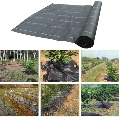 Heavy Duty 2ft Wide Weed Barrier Fabric - Weed Control Mat for Vegetable Gardens Trees and Landscapes (0.6mx10m/2ftx33ft) - Effective Garden Protection