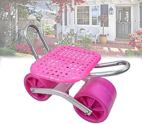 KRASS Garden Seat with Wheels Portable Garden Work Chair Comfortable and Breathable Suitable for Gardens Lawns Farms Garages ShedsCollector88