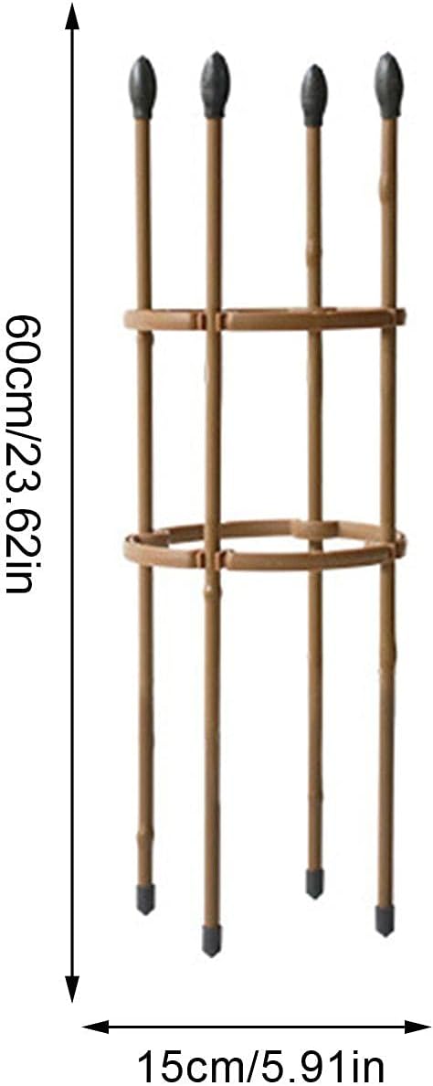 Trellis Climbing Plants 1 PC Thick Plastic-Coated Steel Plant Support Multifunctional Anti-Rust Outdoor Trellis Garden Flower Screen Cucumber Ivy Rose Grape Pea B Lackberry Vine W15*H60CM