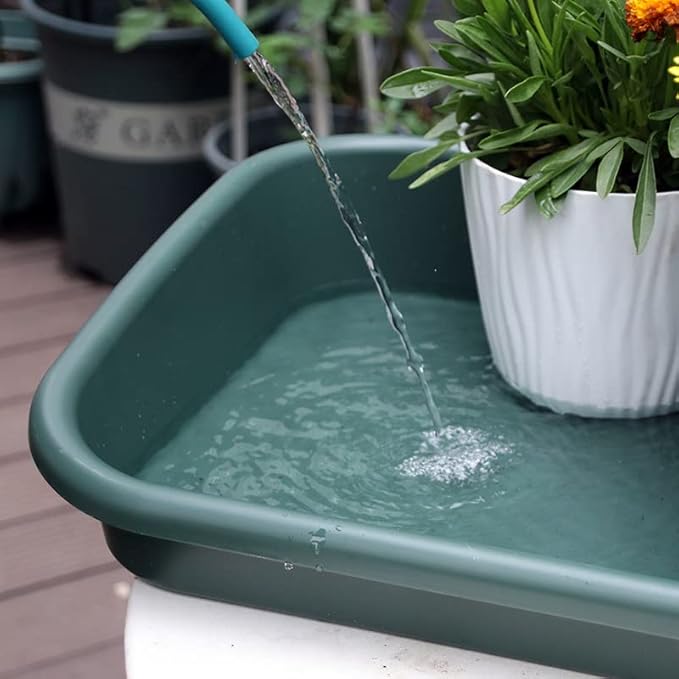 Garden Tidy Tray Multifunctional One Piece Potting Tray for Seeding Mixing Growing and Pot Storage Succulent and Cactus Soil Potting Mix Tray 23x16.4x4.3Green