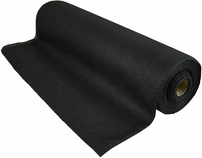 CHALKE Heavy Duty Mulch Breathable Membrane Weed Control Ground Weed Barrier Fabric Agriculture Greenhouse Garden Landscape Black 1.5 X 1/1 X 20 Meter (Color : 1 X 20 Meter)