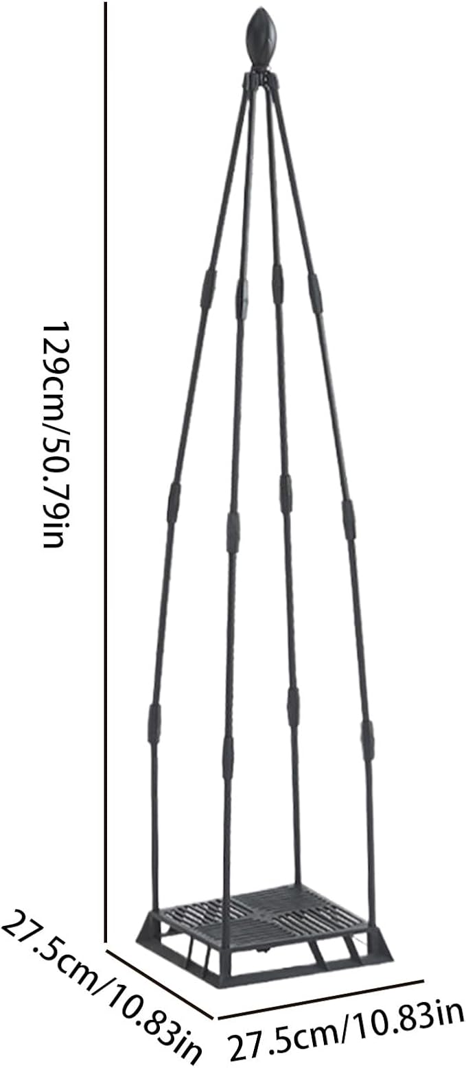 Garden Trellis for Climbing Plants Metal Plant Support Plants Climbing Trelli Frame Rustproof Obelisks Clematis Support for Pots Plant Rose Tomato Cucumber Flowers Grape Pea