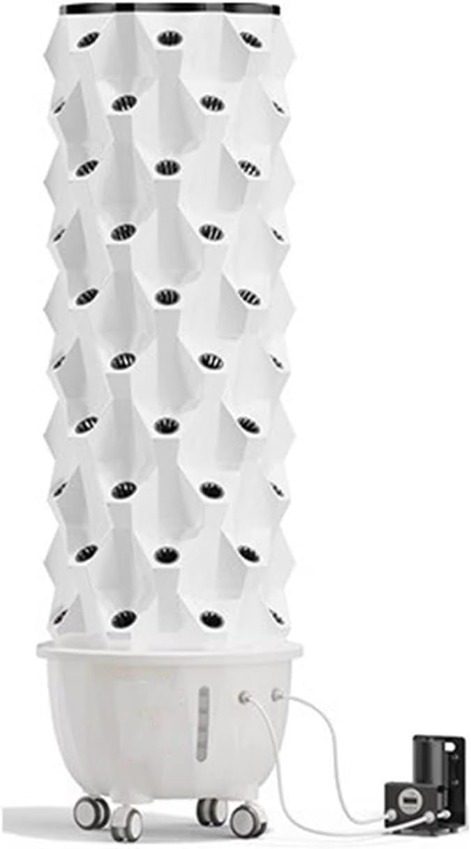 Aeroponic Tower Garden System Vertical Hydroponic Garden Tower Automatic Water Circulation Hydroponics Growing System Kit for Herbs Fruits and Vegetable(180cm/71in)