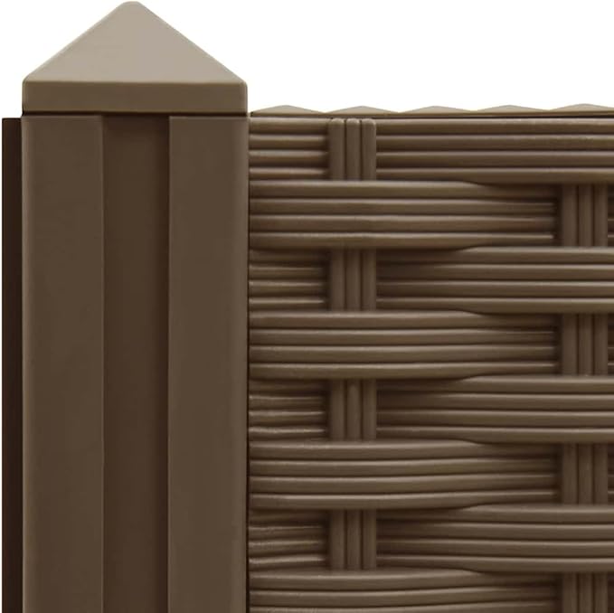 Raised Garden Bed 31.5x31.5x15 Polypropylene Square Outdoor Planter Box for Vegetables Herbs Flowers Brown